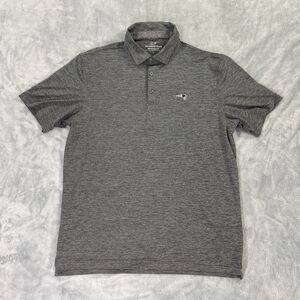 Patriots Vineyard Vines Men's Size Large Polo Shirt Grey Performance Preowned